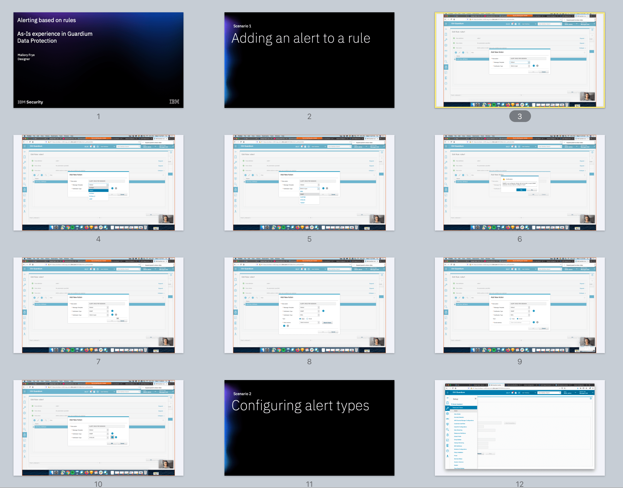 Screenshots of legacy product